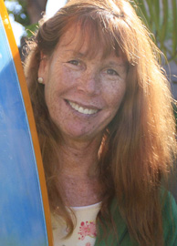 Cher Pendarvis Surfboard Portrait
